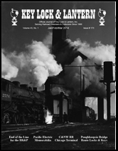 Key Lock & Lantern Issue 173 C&NW steam locomotive cover